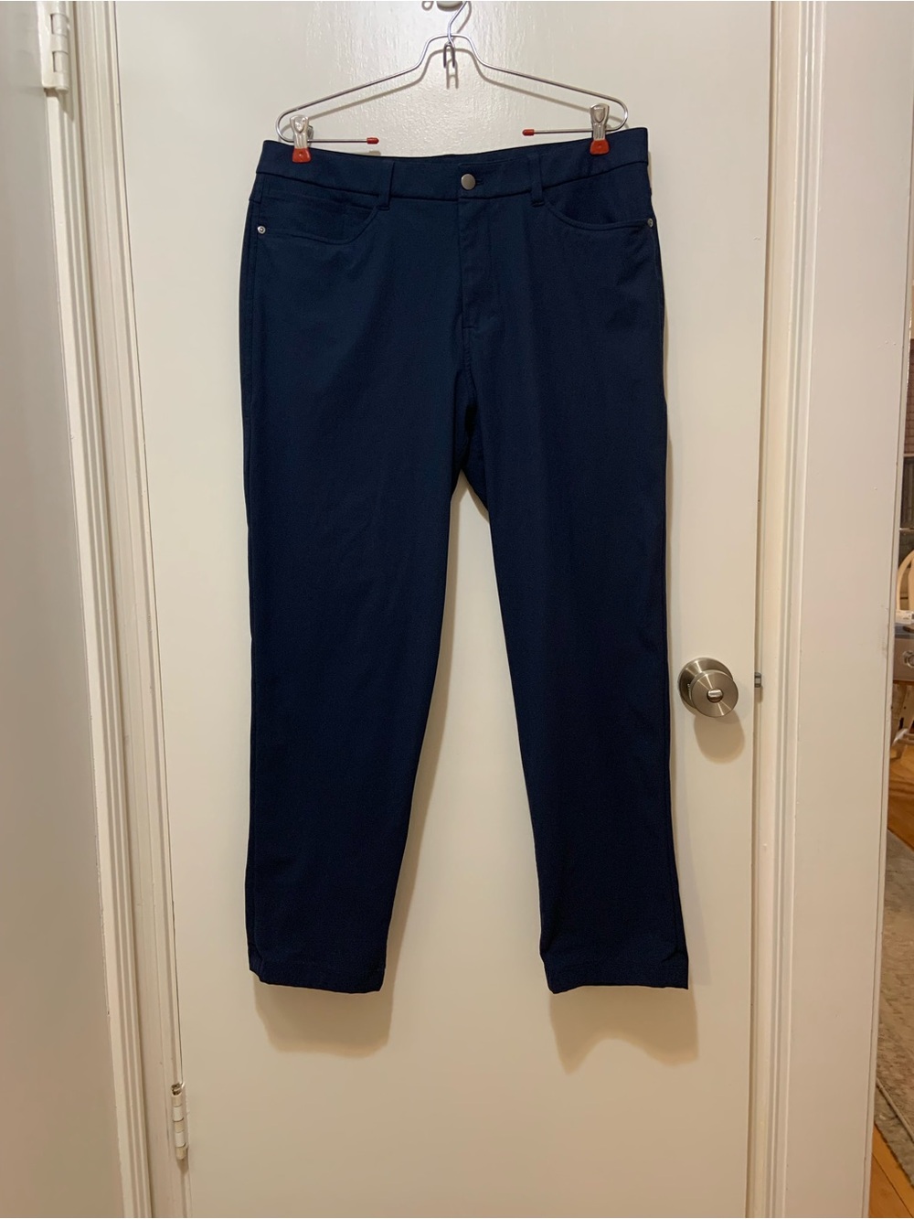 Lululemon ABC Pants Classic Fit Warpstreme Blue Mens Size 34 x 29